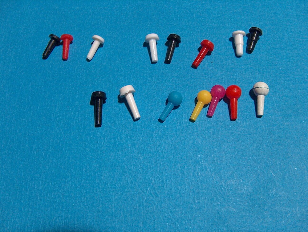 Mastermind Key Pegs White Red Black - You Pick -