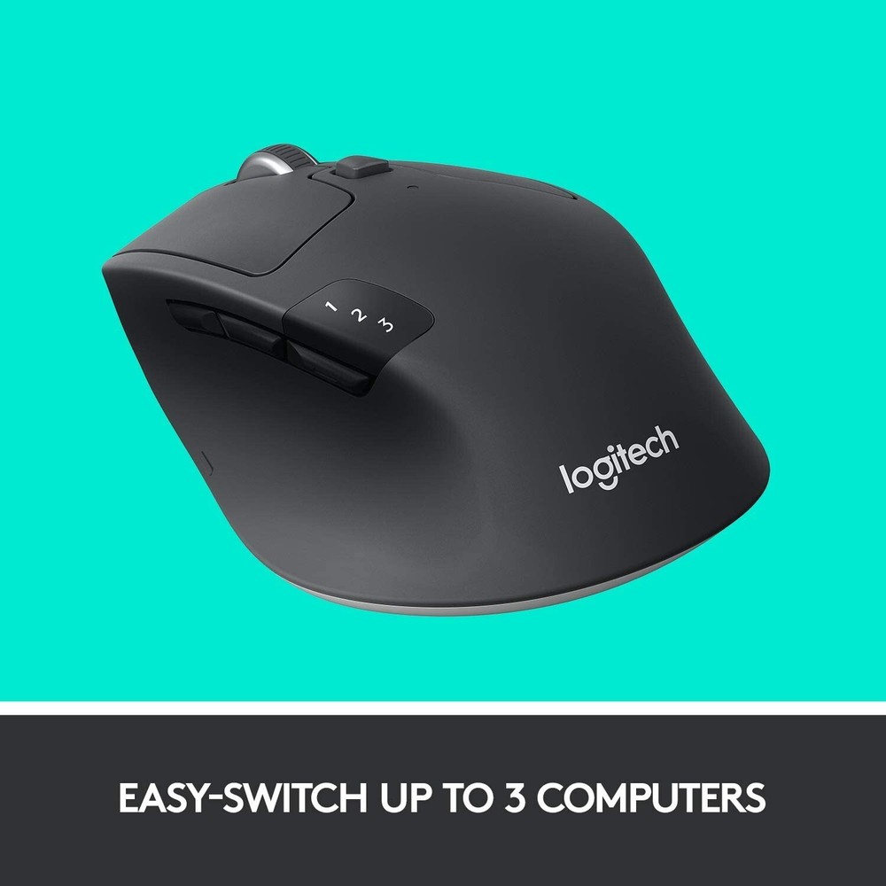 Logitech M720 Triathlon Multi-Device Wireless Bluetooth Mouse Unifying Receiver