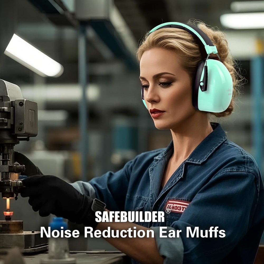 Noise Cancelling Ear Muffs SNR 32dB Adjustable Hearing Protection for Work