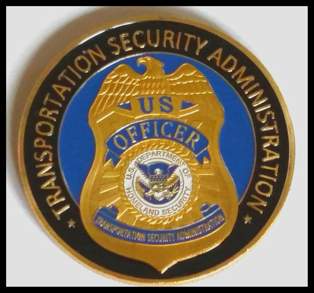 TSA Transportation Security Administration Challenge Art Coin