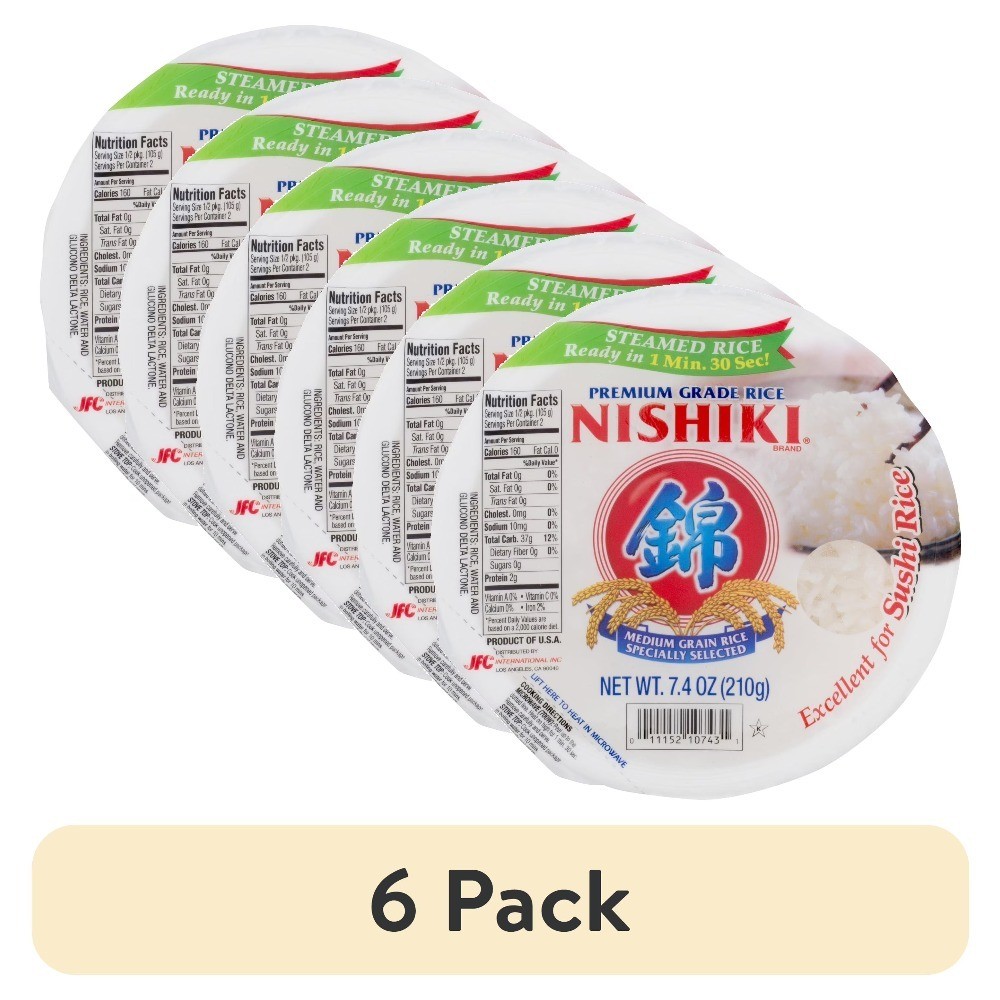 Premium Steamed White Rice 7.4 oz (6 Pack)