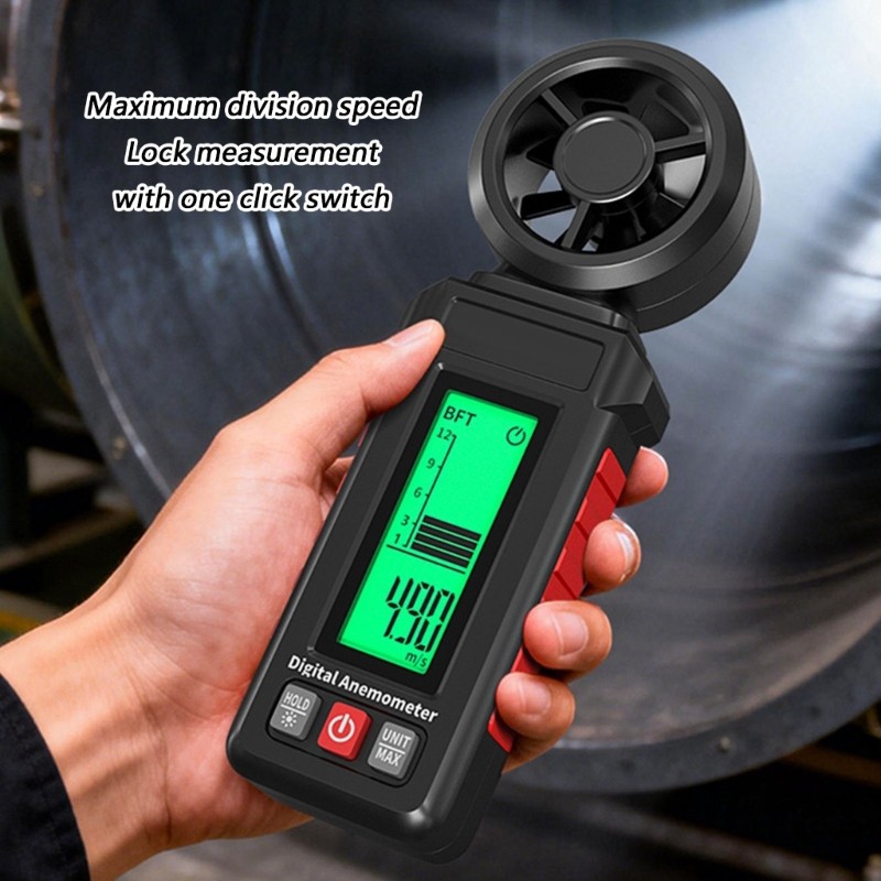 Compacted Handheld Wind Gauge Speed Tester Anemometer With Multiple Unit
