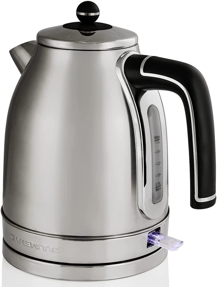 1.7 L Electric Stainless Steel Hot Water Kettle Auto Shutoff Coffee Maker Silver