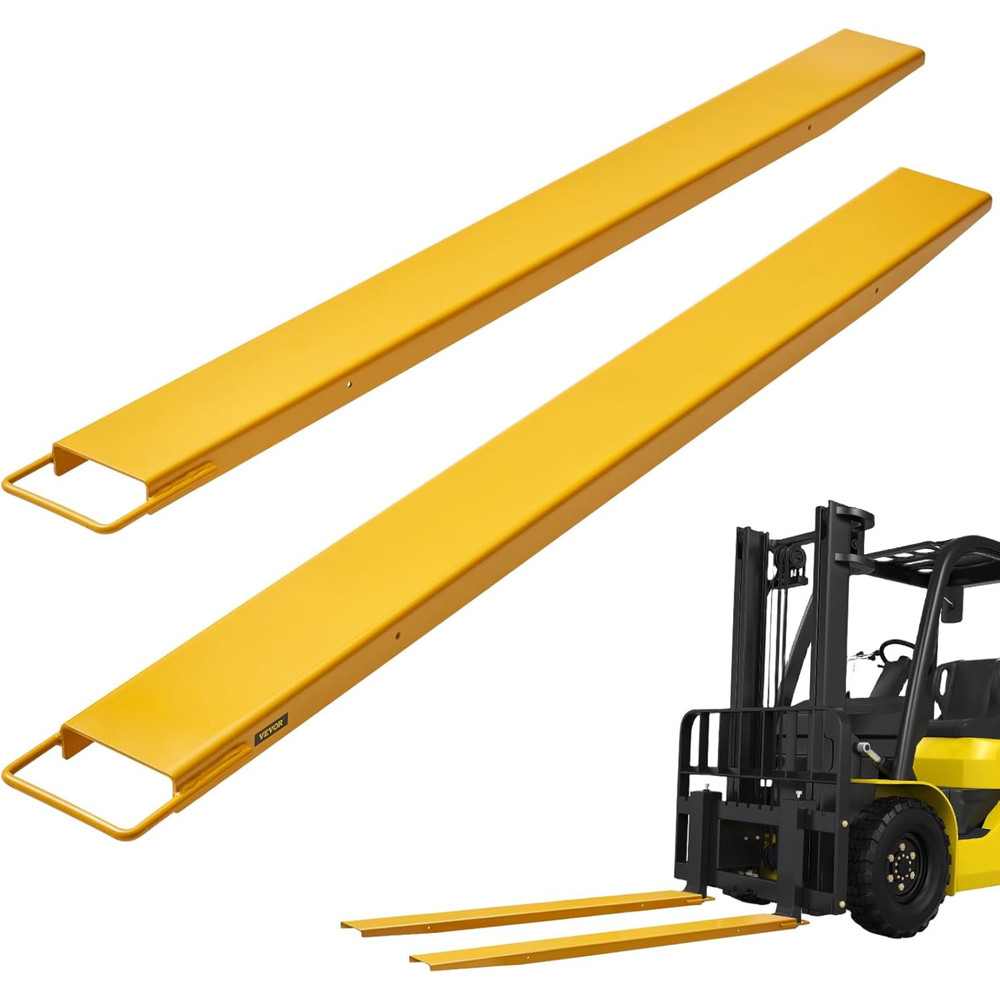 VEVOR Forklift Extensions, 72 Inch Fork Extensions 4.5 Inch Width, Heavy Duty Fo