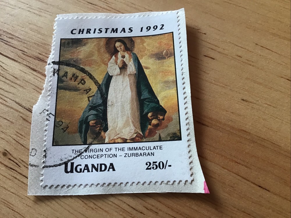 Uganda 250 Christams 1992 Stamp ( Set 4 )
