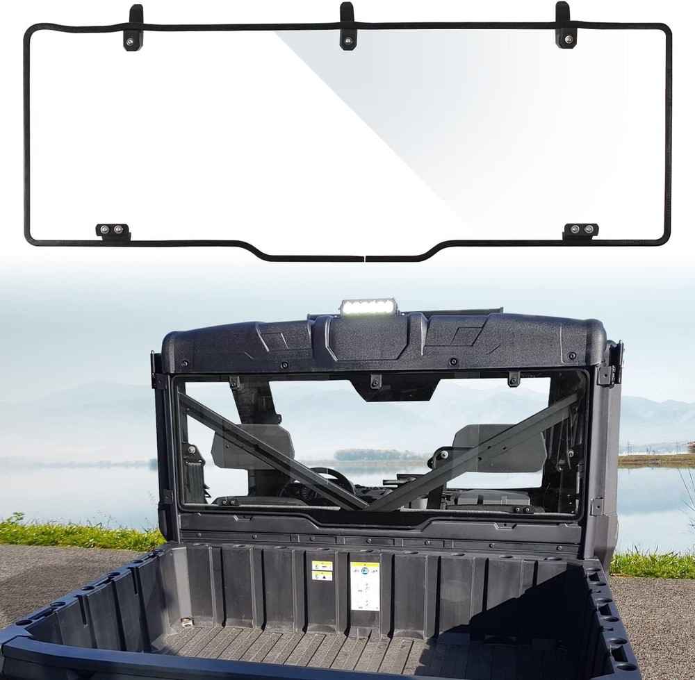 UTV Rear Windshield Back Window for Polaris Ranger XP 900 /1000 /Crew 2017-2025