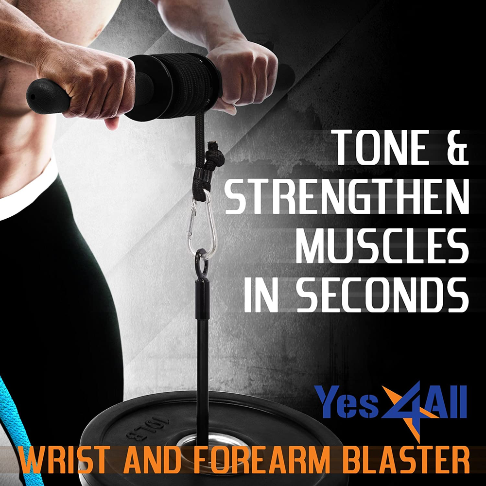 Wrist and Forearm Blaster - Wrist Roller & Forearm Roller for Training, Workout