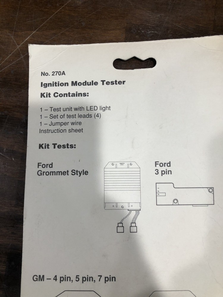 Ignition Module Tester KaStar Hand Tools Lang 270A For Ford Gm Ignition Chrysler