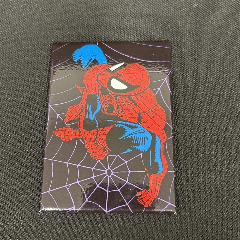MARVEL COMICS Metal Fridge Magnets 3½"x2½" SpiderMan On Web