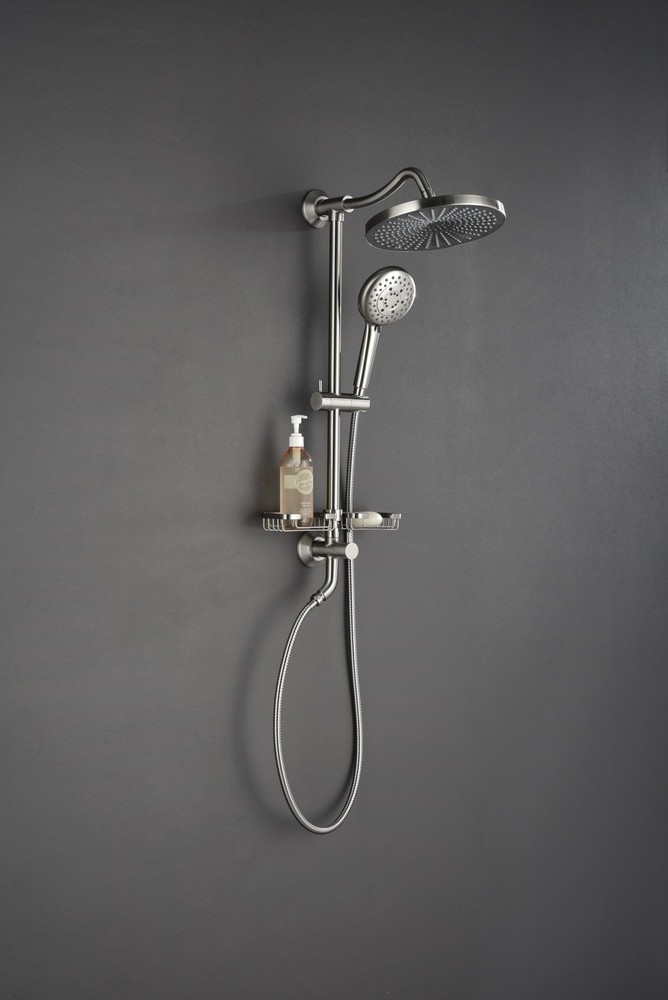 ShowerSpas Shower System, with 10" Rain Showerhead, 4-Function Hand Shower, Adju