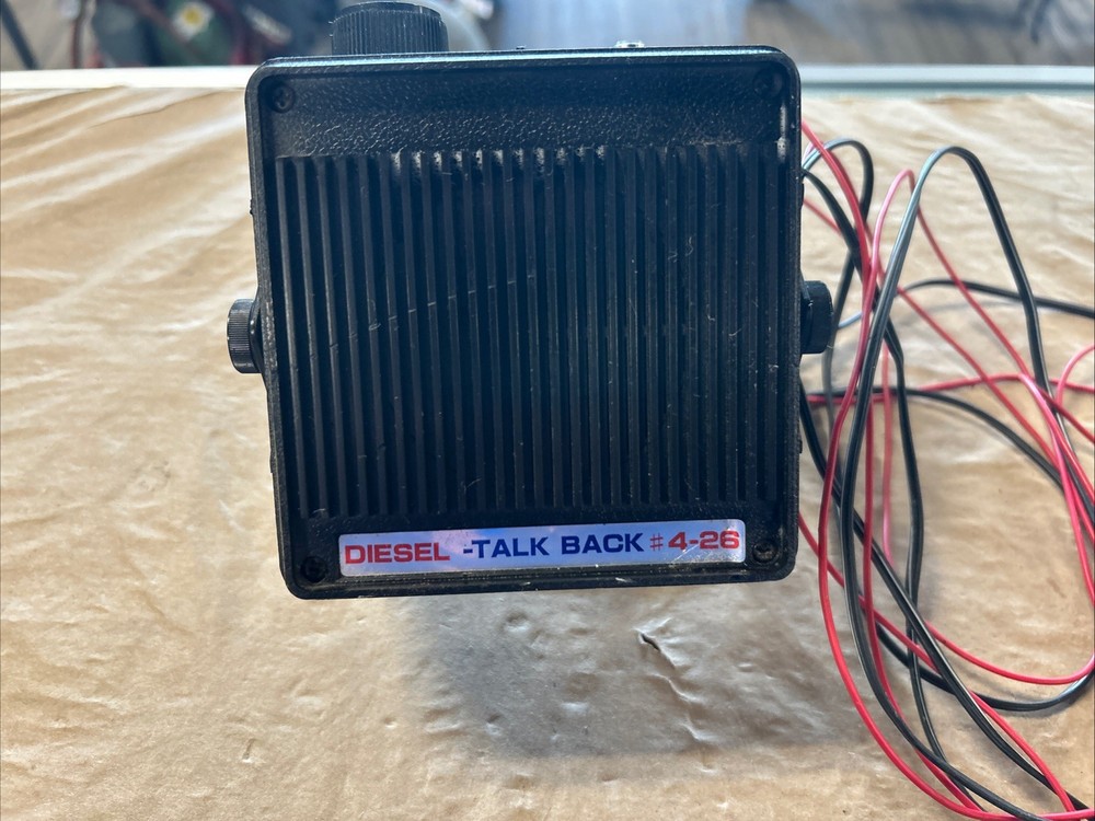 DIESEL TALK BACK # 4-26 external speaker.