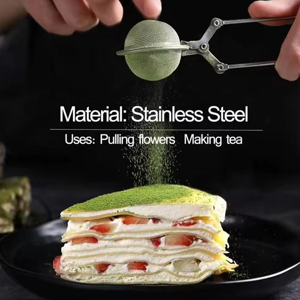 Tea Infuser for Loose Leaf Tea Long Handled Mesh Snap Tea Strainer