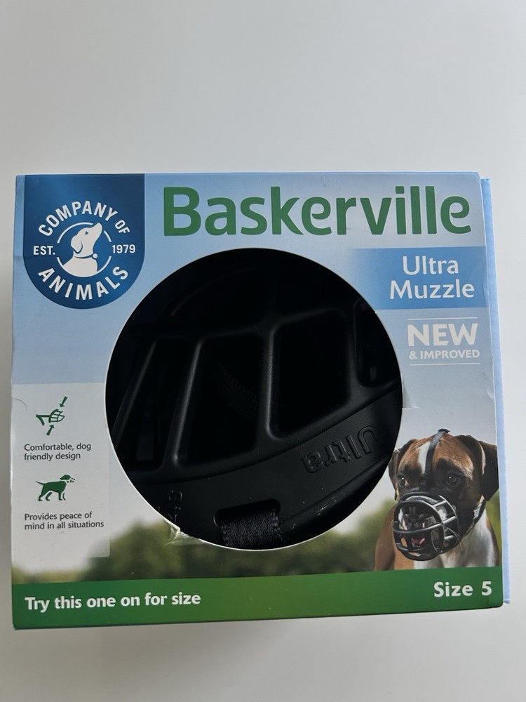 Baskerville Ultra Muzzle Size 5 Plastic Dog Muzzle