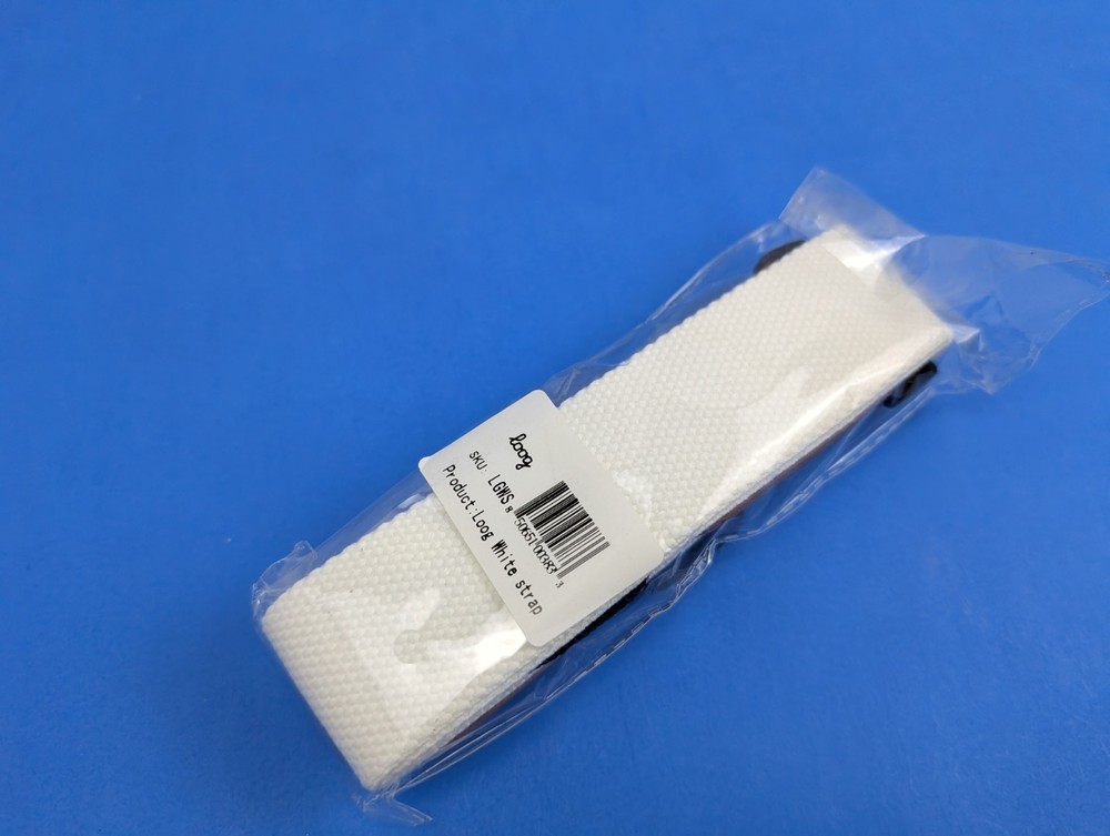 Loog White Leather Guitar Strap