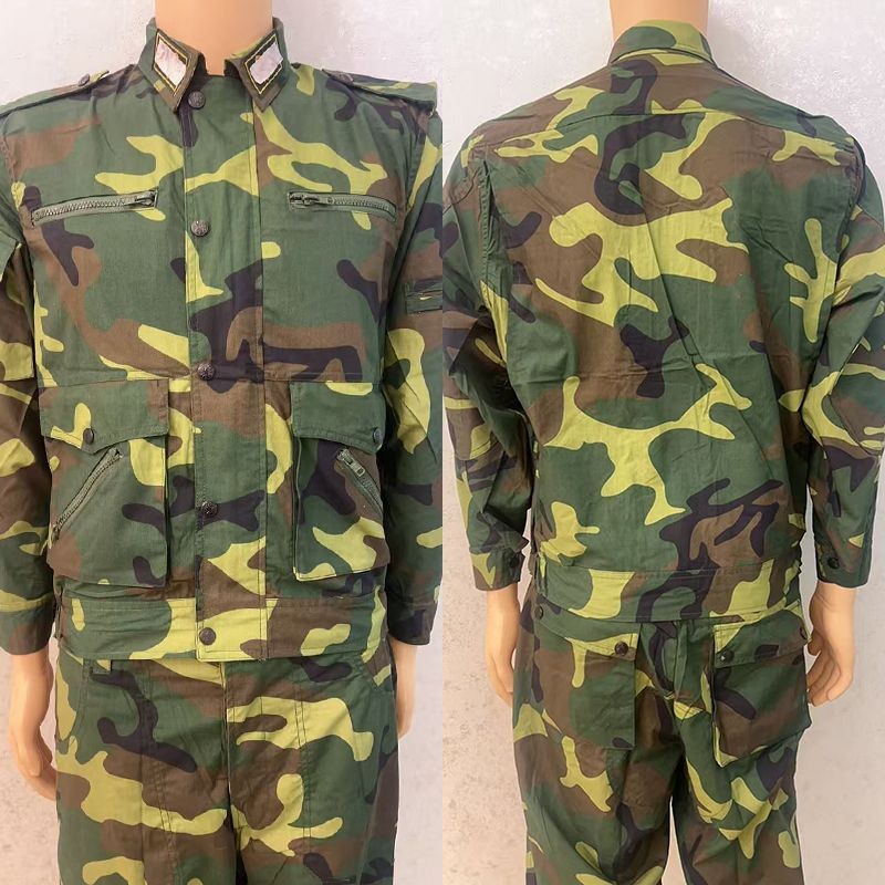 Vintage 87 Camo Work Uniform Set 3588, Multi-Pocket