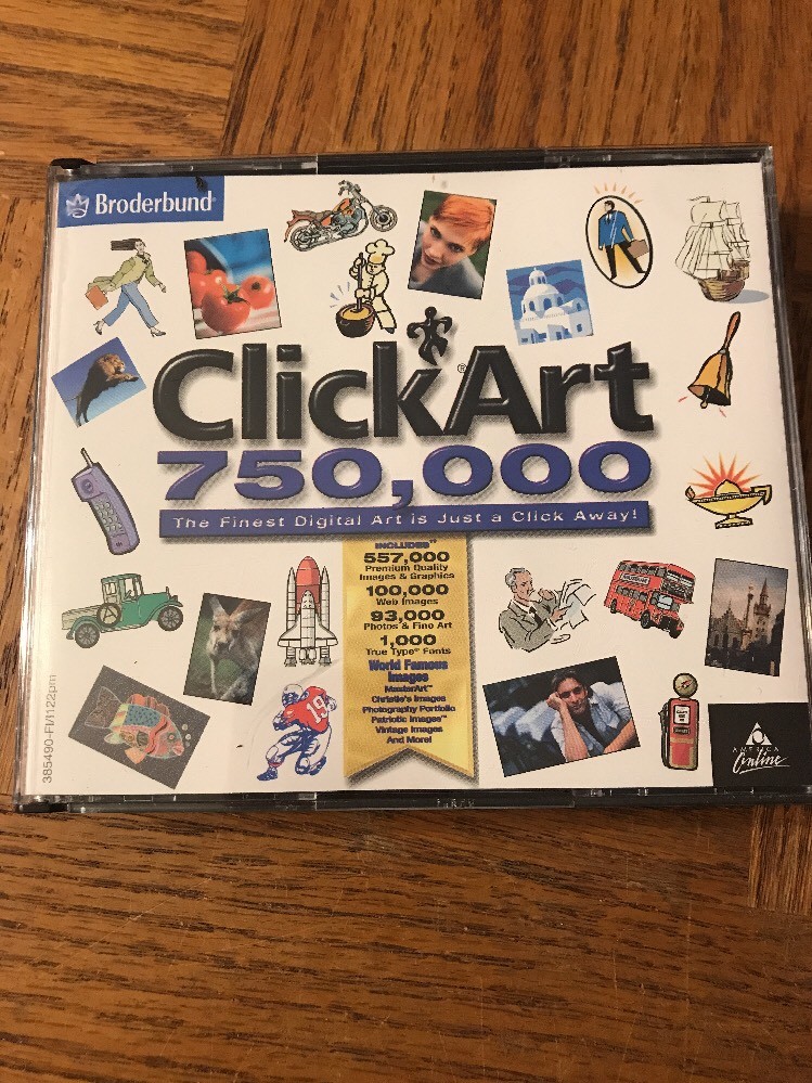 Click Art 750,000 PC CD ROM-VERY RARE