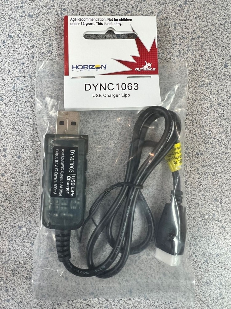 Dynamite 2S USB LiPo Charger DYNC1063 SCX24 New!!