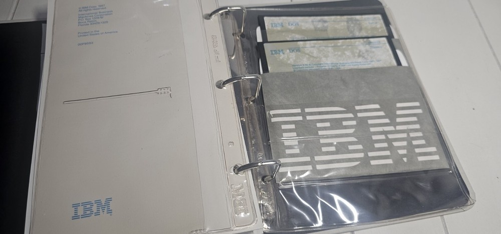 IBM DOS 3.30 Disk Operating System 1987: 1st Edition / 5.25 Software Disks Read