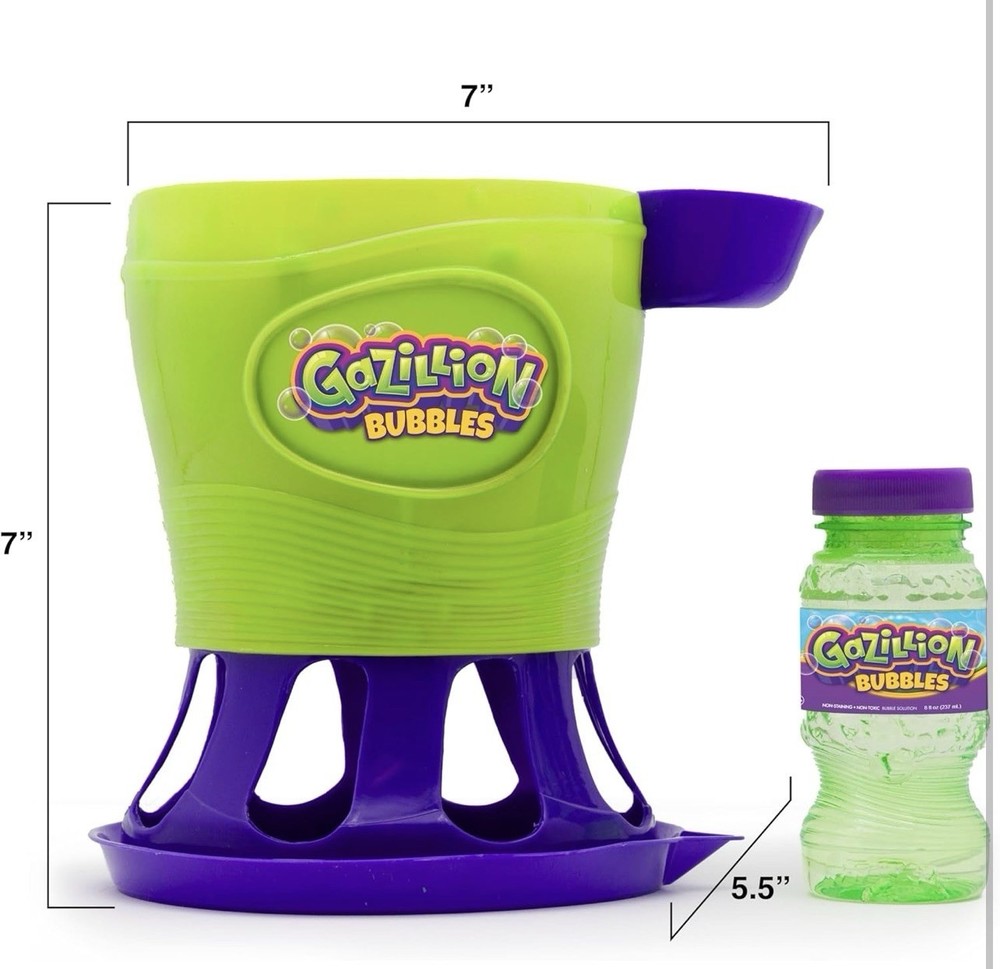 Gazillion Bubbles Tornado Machine Bubble Blaster Ultimate Blower Kids