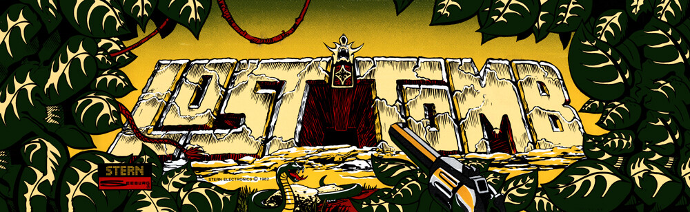 Lost Tomb Arcade Marquee 26" x 8"