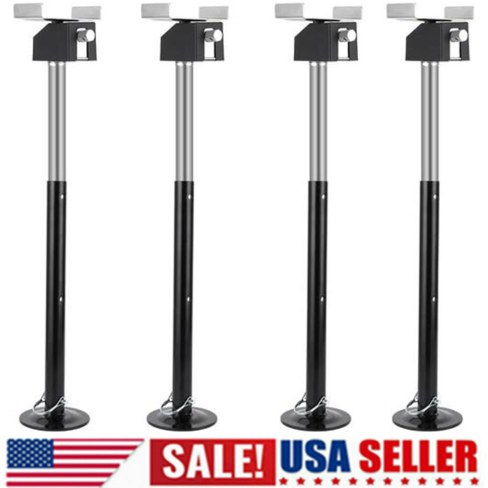 4 PACK RV Slide Out Camper Stabilizer Jacks Support 5000lbs Adjustable 21" - 34"