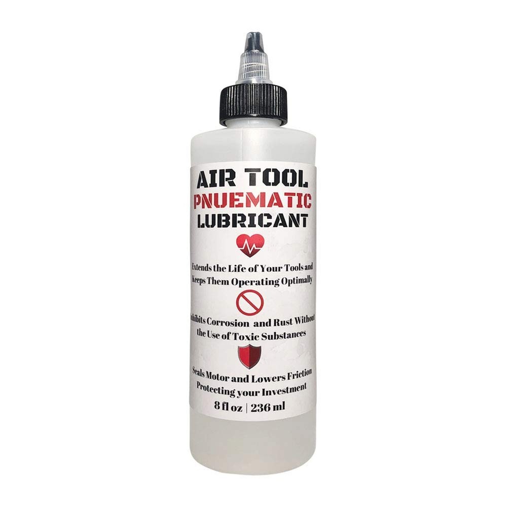 Translucent Clear 8oz Air Tool Pneumatic Lubricant - Ideal for Pneumatic Tool...