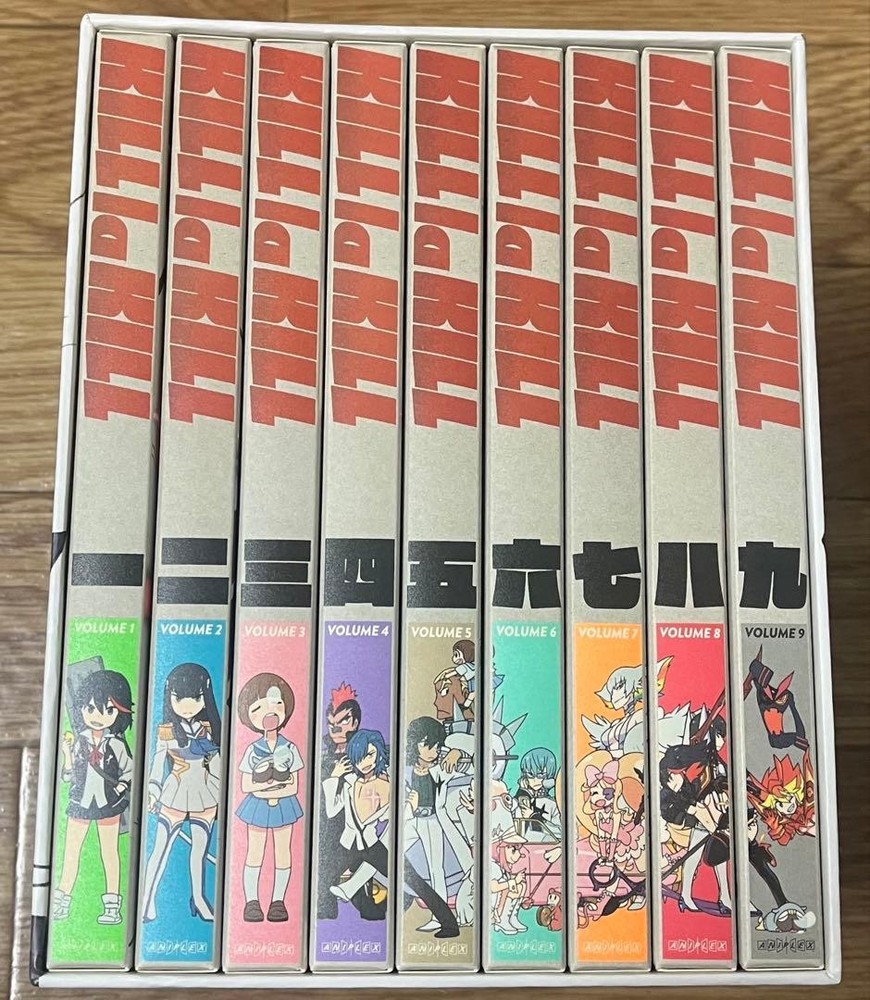 Kill la Kill Blu-ray DVD Complete 9-Volume Box Set Used