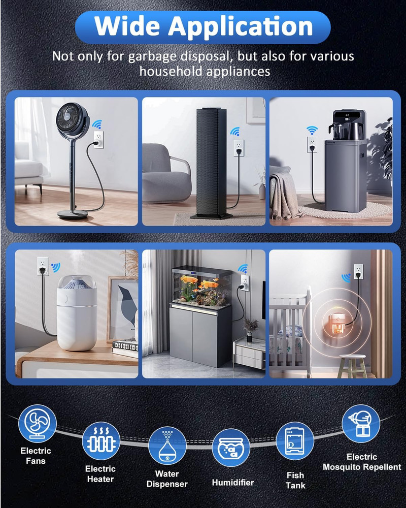 Garbage Disposal Wireless Switch Kit, Wireless Garbage Disposal Remote Control