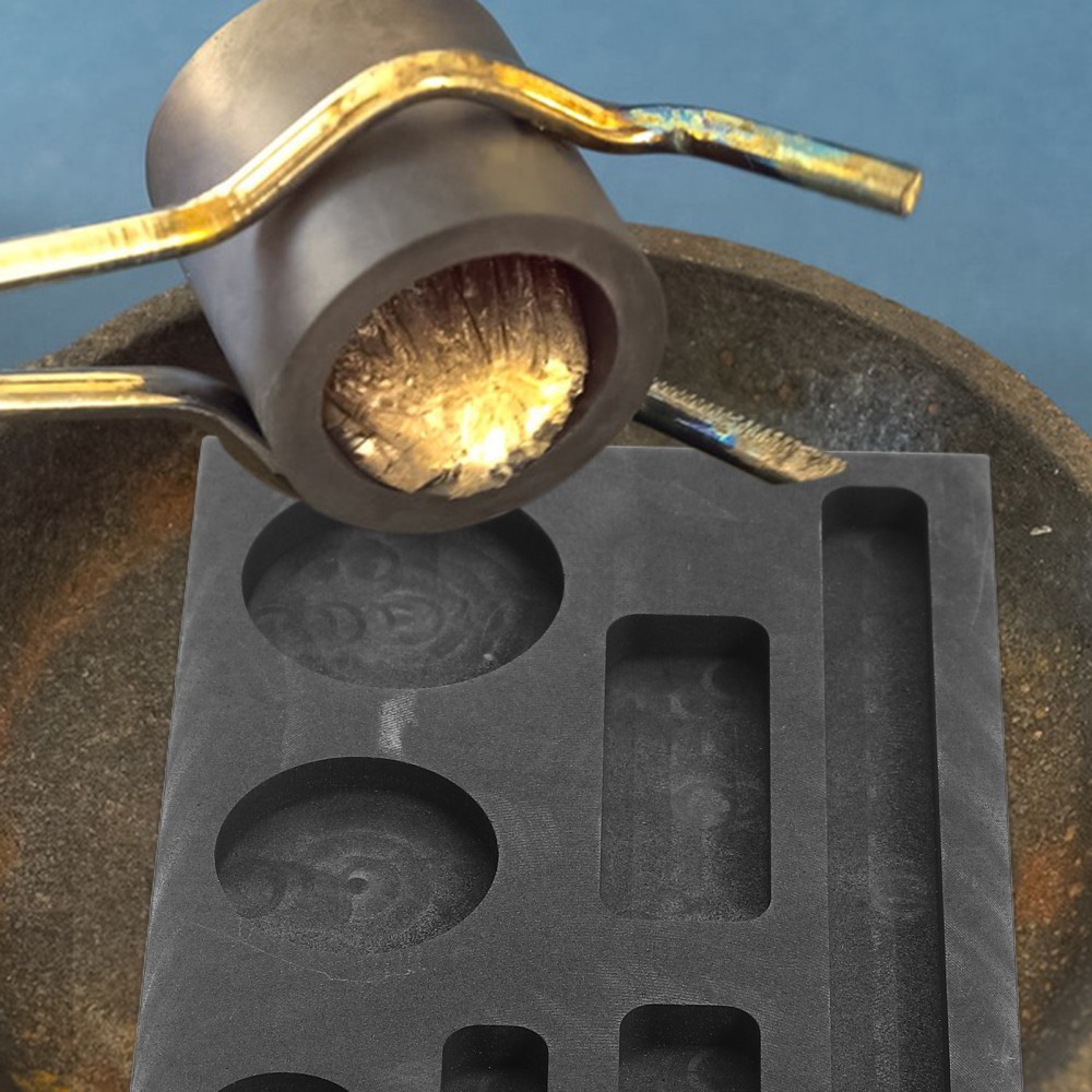 Graphite Mold: Graphite Casting Ingot Mold with 7-Slots Melting Casting