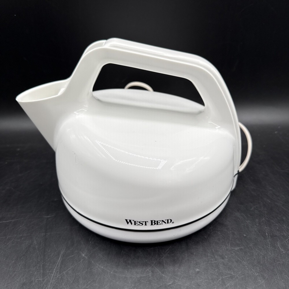 West Bend Model 6400 1 Quart Electric Tea Kettle Water Heater 1000W Quick Heat