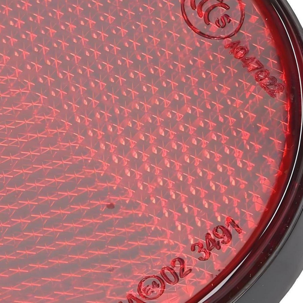 Reflector Round 55mm Red Screwable