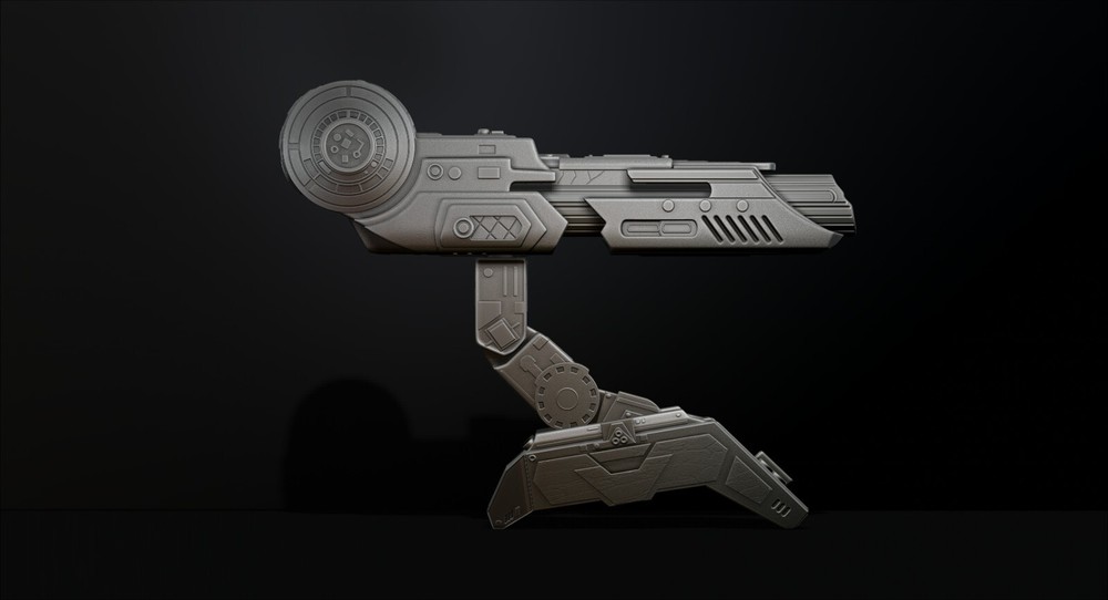 Predator Shoulder Cannon plasma Two Size File for 3D Printer - Model Printing -