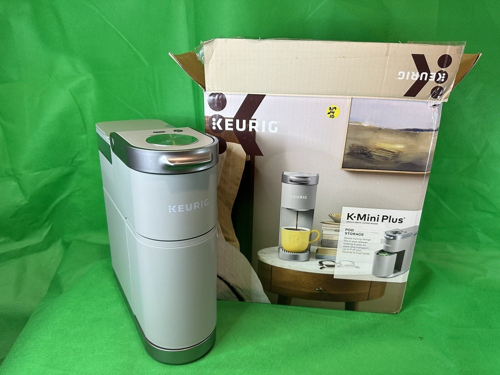 Keurig K-Mini Plus Single Serve K-Cup Pod Coffee Maker - Studio Gray Pod Storage