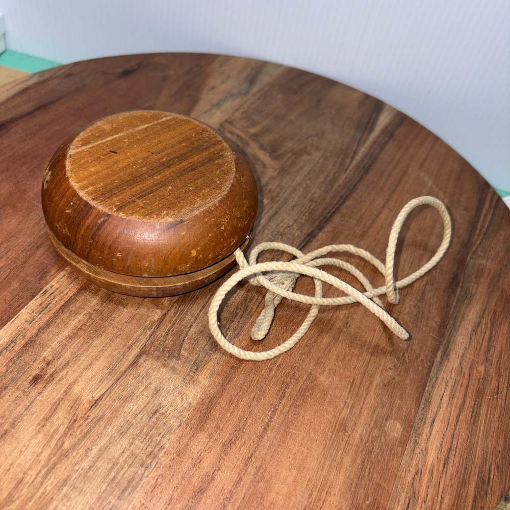 Exec-U-Toy Solid Walnut Vintage Yo-Yo Oversized 4"