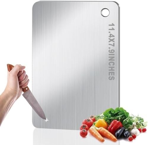 Titanium Cutting Board Double-Sided Titanium Cutting Boards for Kitchen Camping