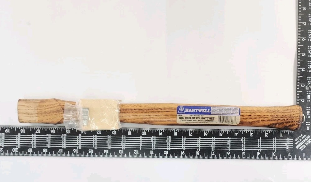 Vintage NOS Hartwell Builders Hatchet / Framing Axe Replacement Handle