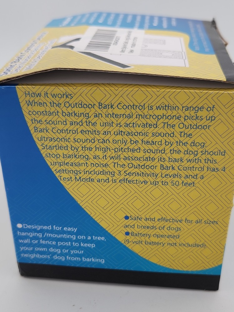 Sonic Bark Control Device