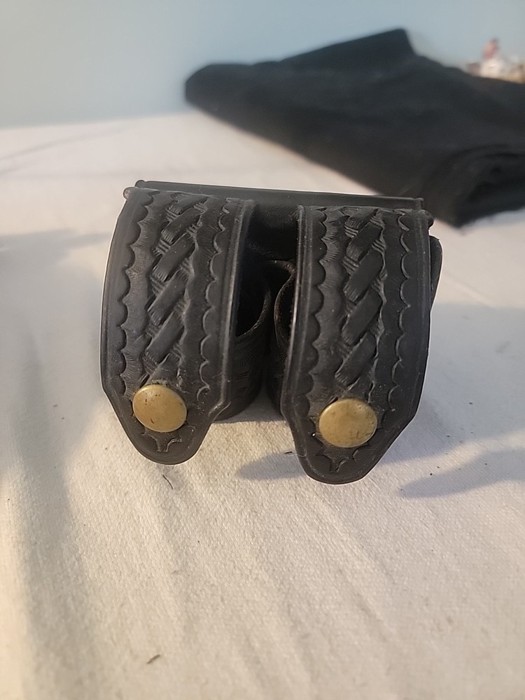 HKS 103 Med Speed Loader Dual Case Pouch belt loop Black