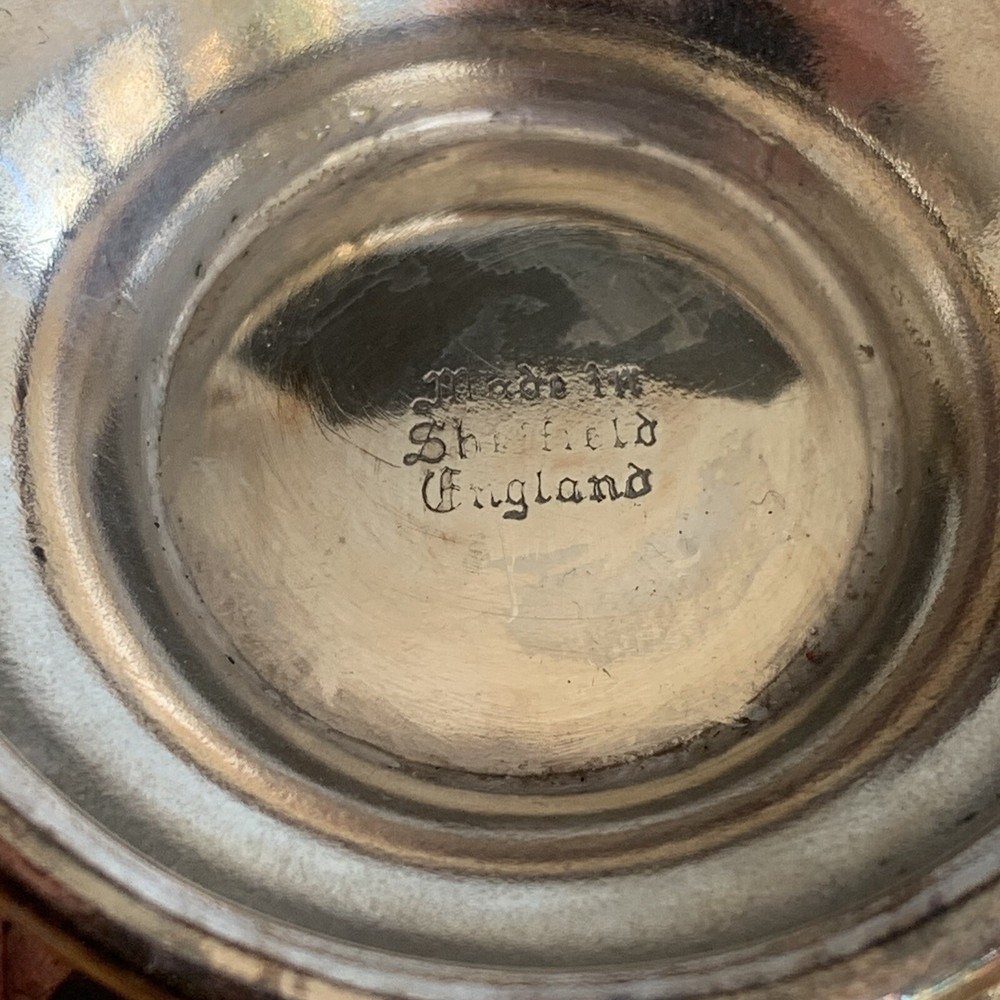 Silver Sugar Bowl Sauce Dish Made In Sheffield