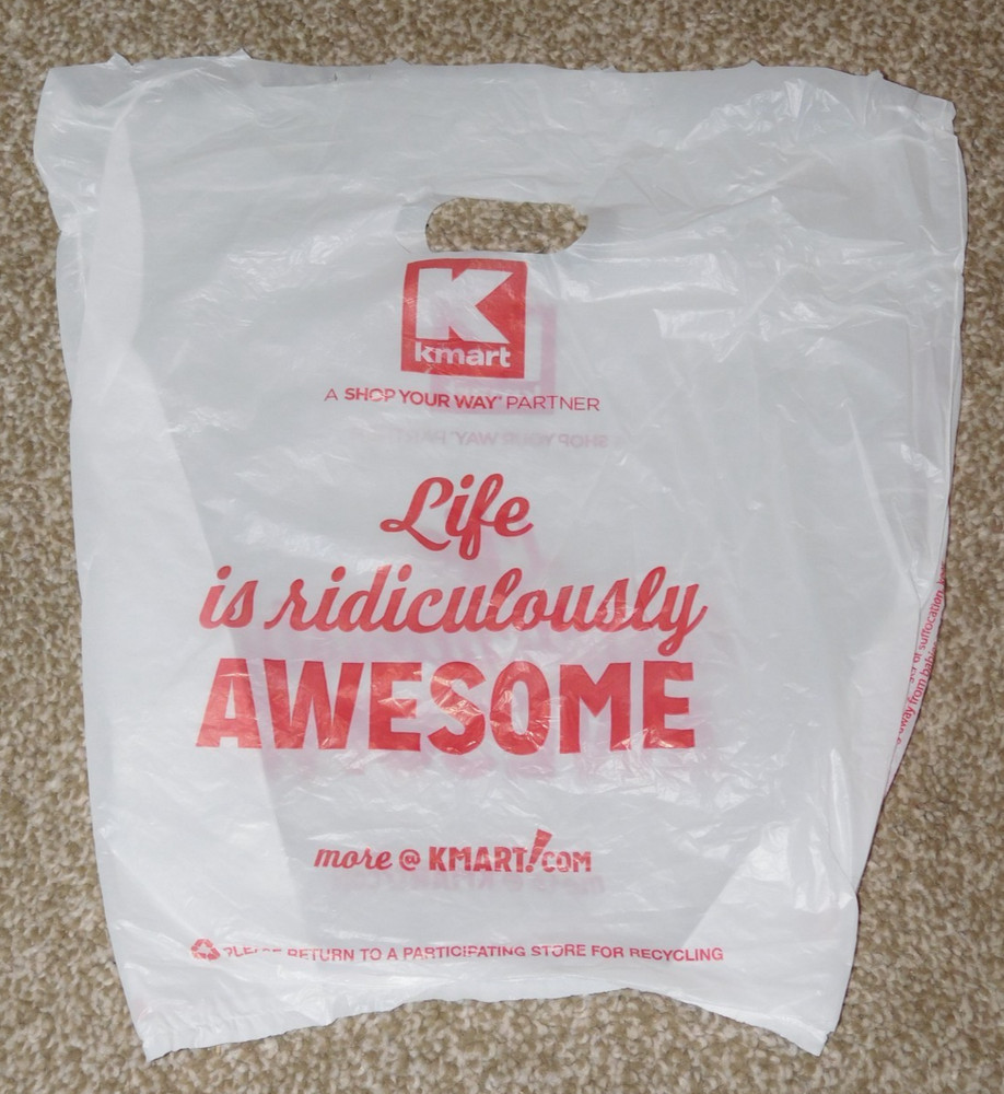 KMART SMALL WHITE PLASTIC BAG (Used)