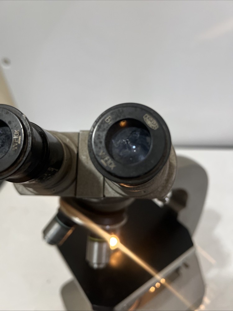 Vintage LAB SETUP Olympus KHC Microscope Binocular Working Lamp UNTESTED AS-IS