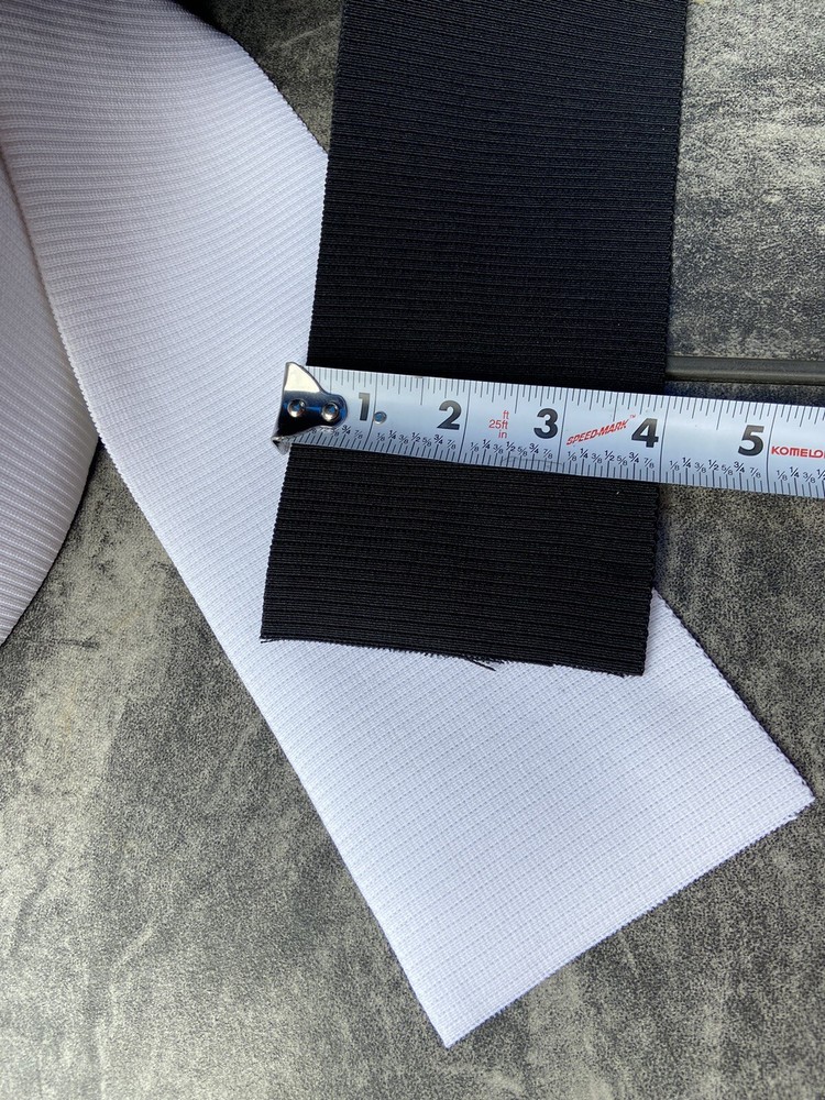 4-Inch Wide Black or white Knit Heavy duty Stretch High Elasticity elastic.