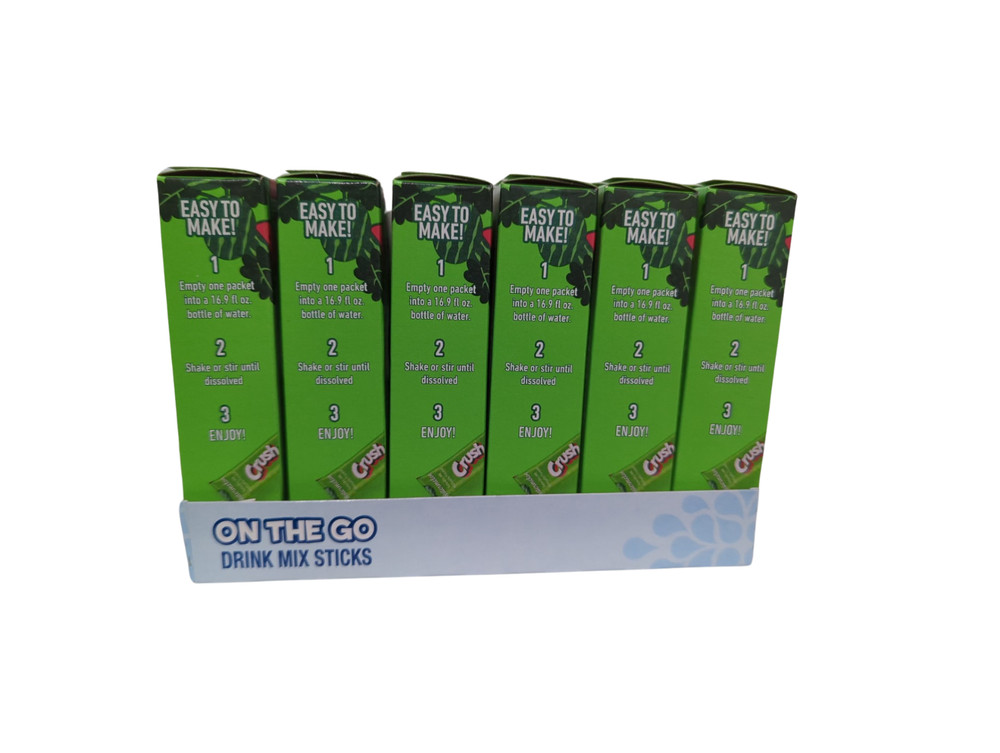 Crush Watermelon Drink Mix Singles to Go! 6 Boxes, 6 Packets Each