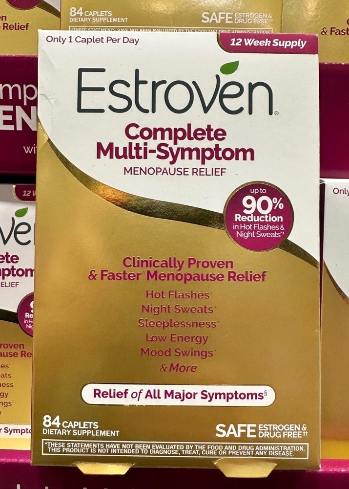 Estroven Complete Multi-Symptom Menopause Relief, 84 Caplets