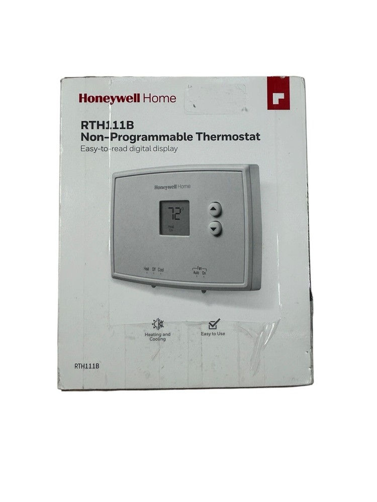 Honeywell RTH111B1024 Digital Non-Programmable Thermostat - White