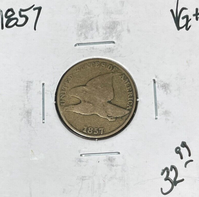 1857 FLYING EAGLE CENT ~ VG+ ~NICE COIN~