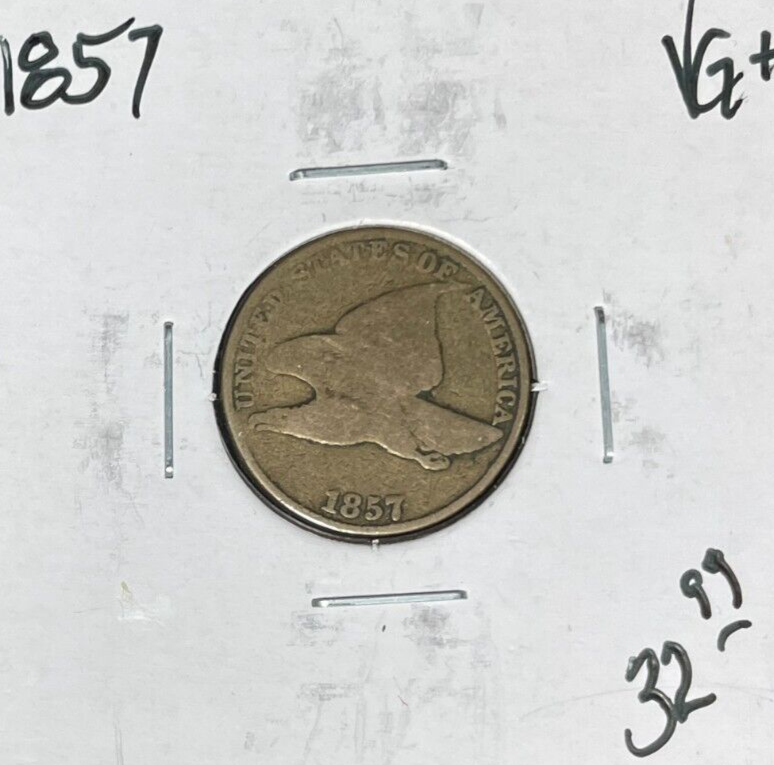 1857 FLYING EAGLE CENT ~ VG+ ~NICE COIN~
