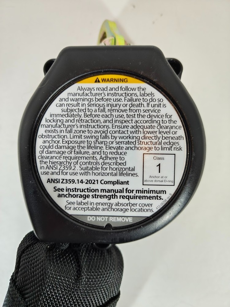 2 x FallTech Duratech 6' Mini Web Self-retracting Class 1 Device