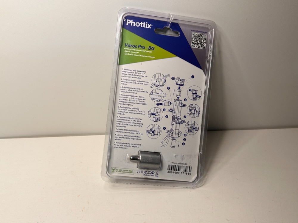 Phottix Varos Pro BG Multi Function Flash Shoe Umbrella Holder