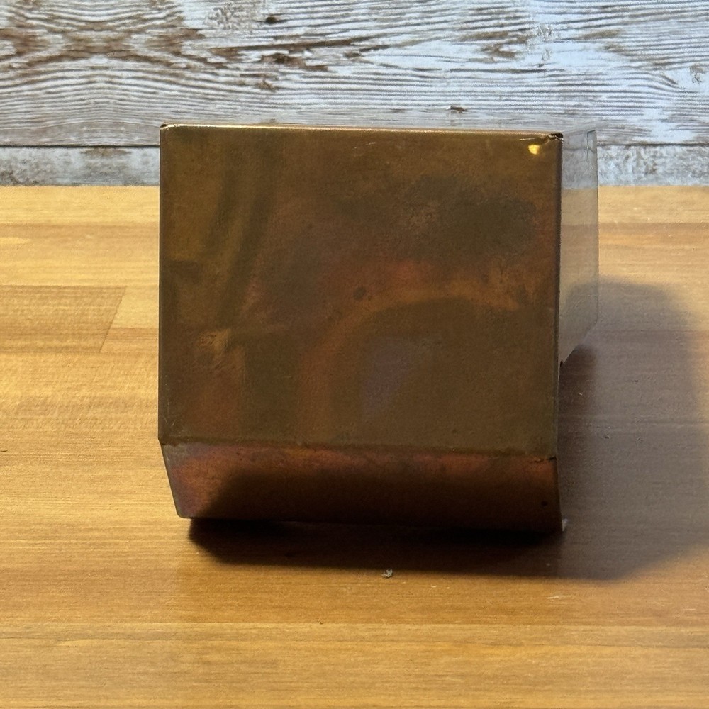Vintage Copper Match Holder Pig Tool Punch Design